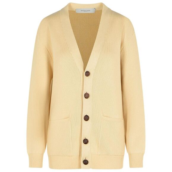 Golden Goose Beige Cotton Cardigan Women